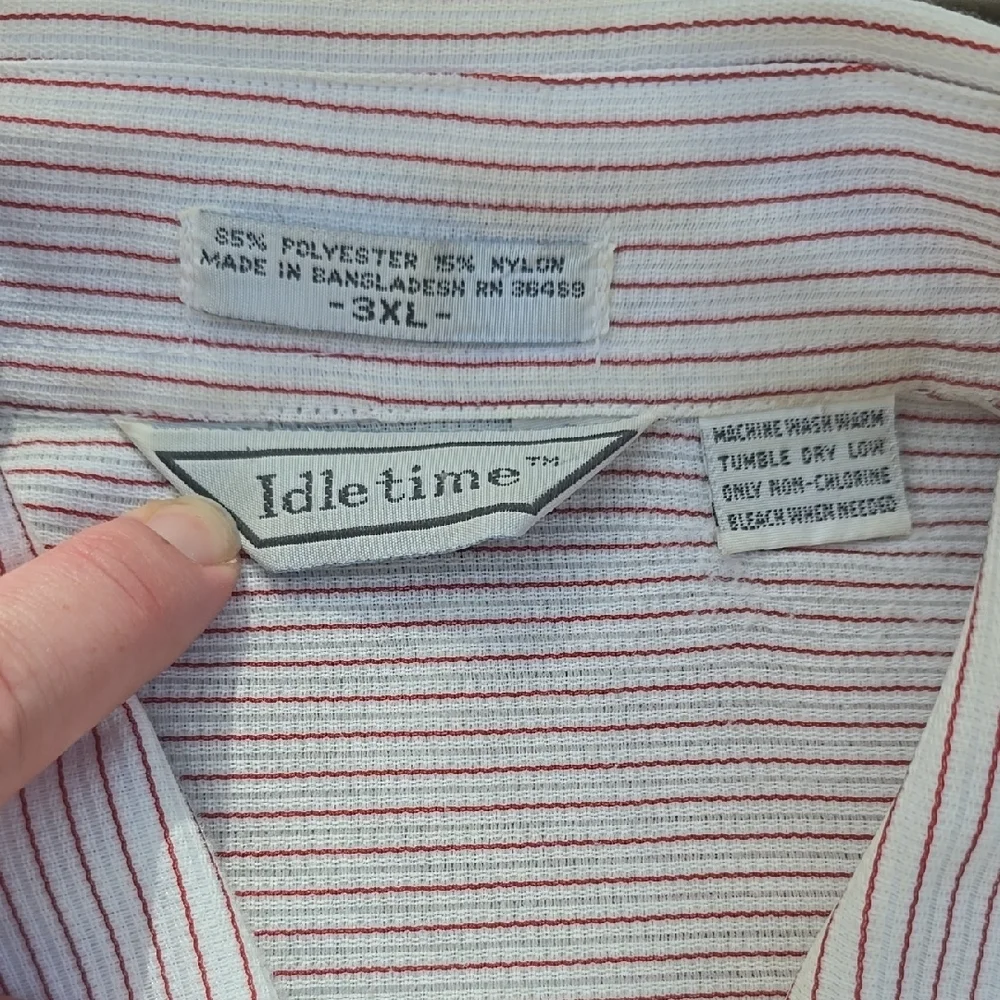 Men's Striped White Shirt